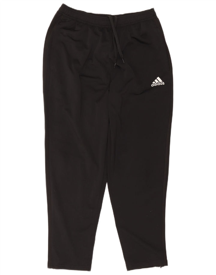 Pantaloni da tuta da uomo Adidas Large neri in poliestere