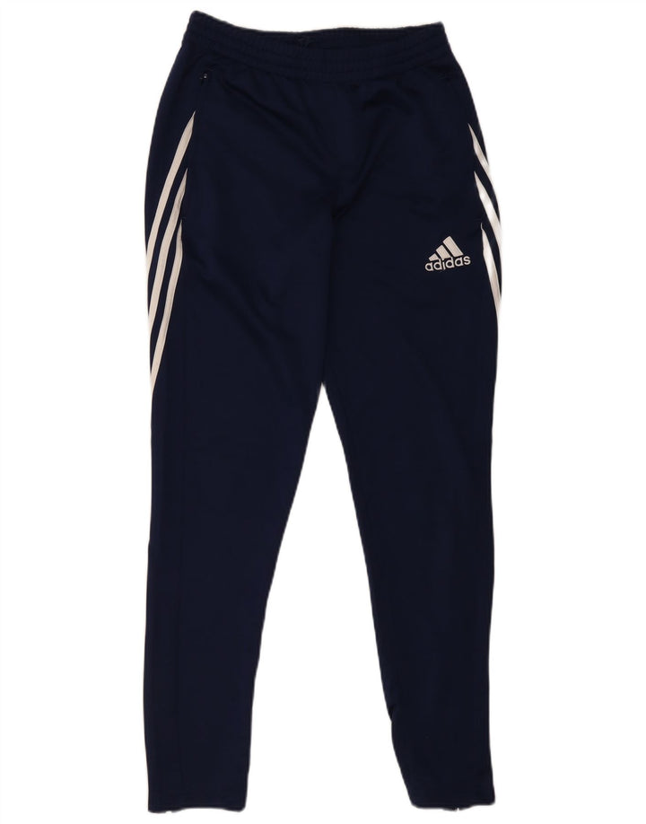 Adidas Mens Climalite Chándal Pantalones Pequeños Azul Marino Poliéster