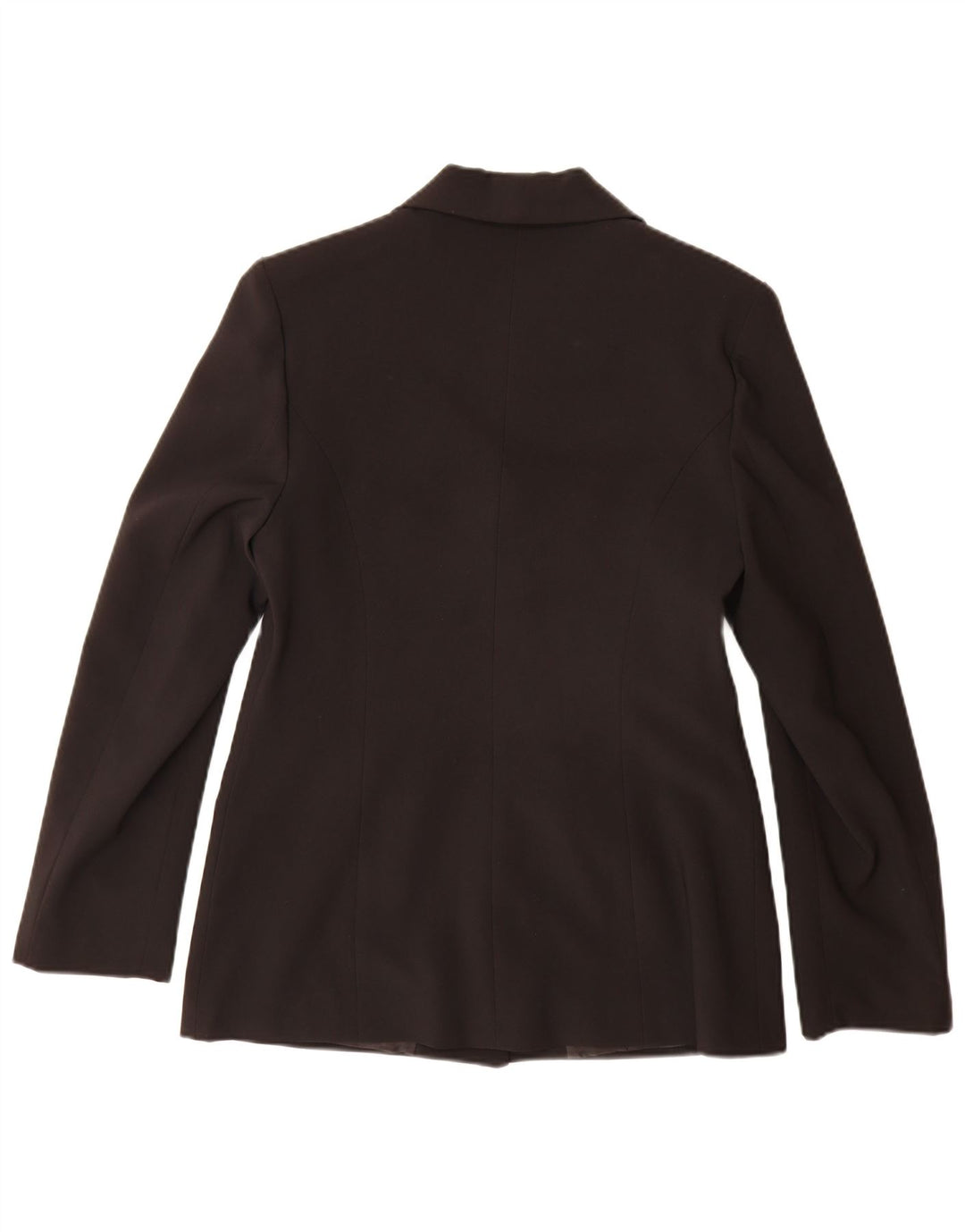 Giacca blazer vintage da donna a 3 bottoni IT 46 grande poliestere nero