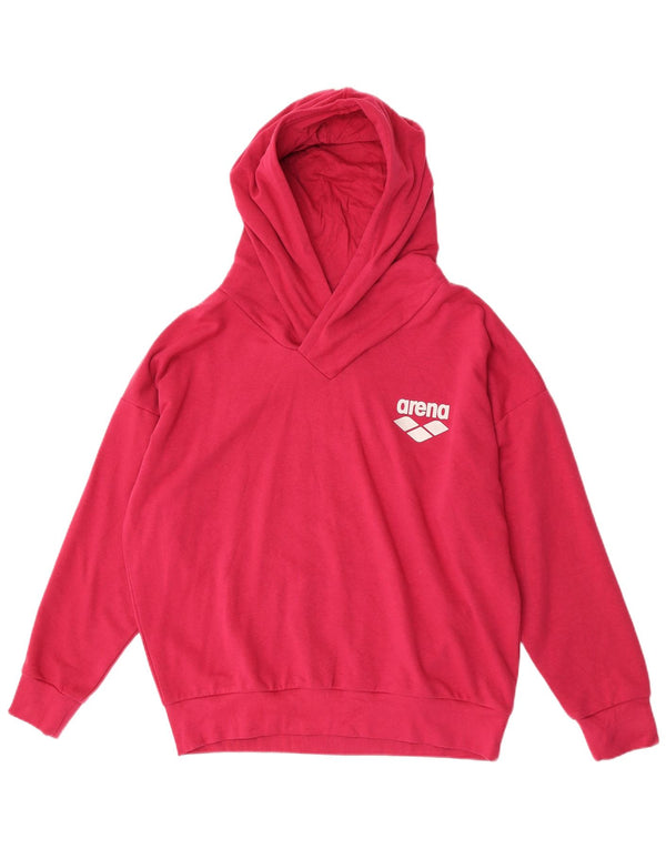 Pulover cu glugă supradimensionat pentru femei Arena UK 16 mare bumbac roz