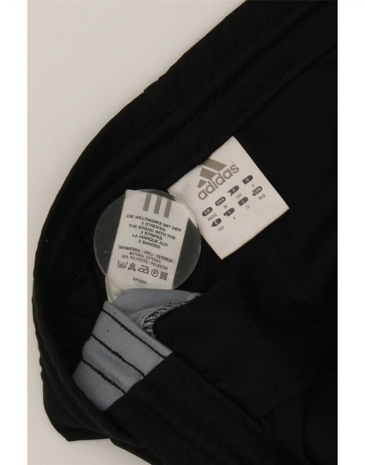 Adidas Mens Tracksuit Trousers UK 40/42 Medium  Black Colourblock Polyester