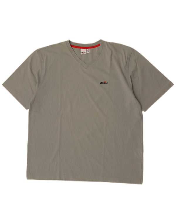 Ellesse Mens T-Shirt Top XL Grey Cotton