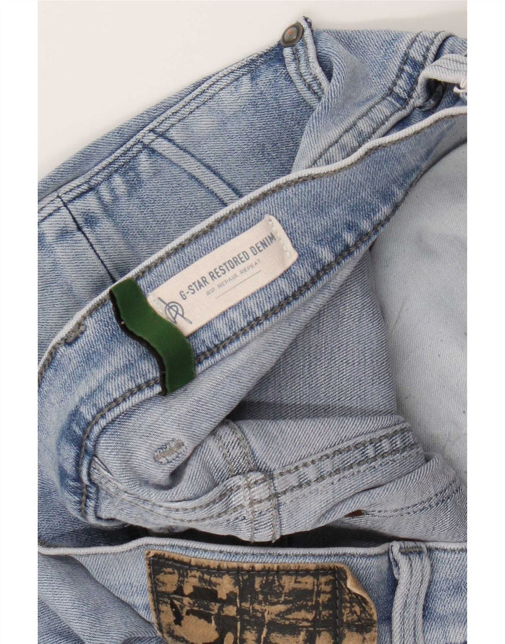 G-Star Mens Revend Distressed Slim Jeans W33 L32 Blue Cotton