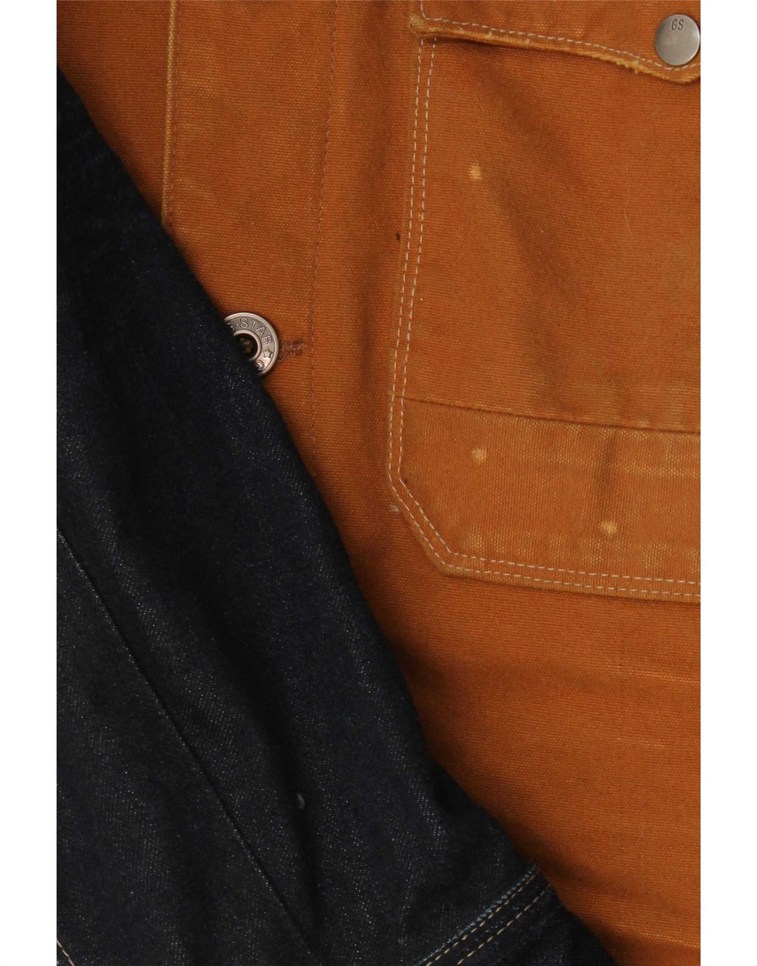 Giubbotto bomber da uomo G-Star UK 40 grande cotone color block marrone