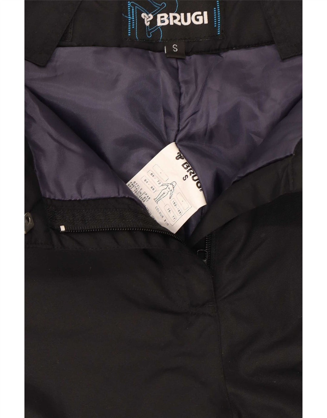 Pantaloni da sci da donna Brugi UK 10 Small neri in poliammide