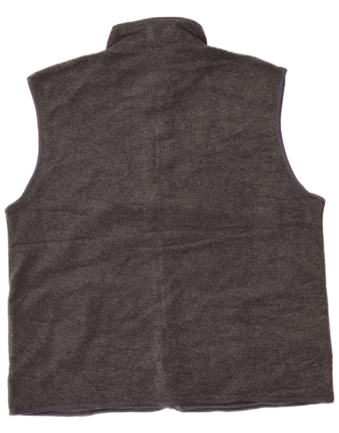 Vintage Herre Fleece Gilet UK 42 XL Grå Polyester