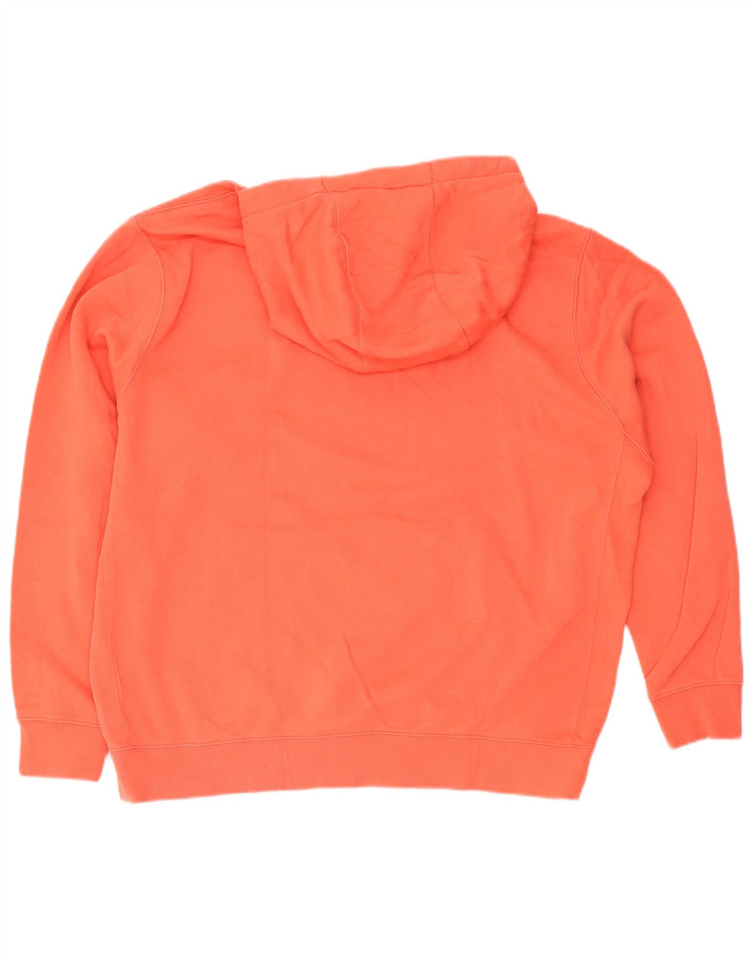 Nike Mens Hoodie Jumper XL Orange Cotton