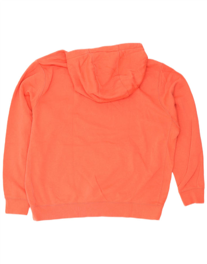Nike Mens Hoodie Jumper XL Orange Cotton