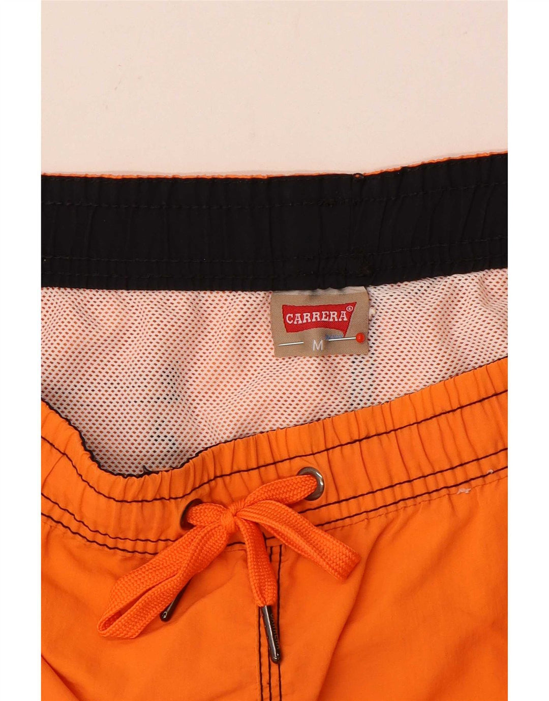 Carrera Mens Graphic Swimming Shorts Medium Orange Polyamide