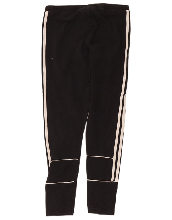 Leggings Adidas Femininas UK 12 Médio Algodão Preto