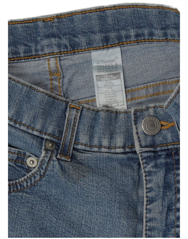 Marks & Spencer denimshorts til kvinder UK 8 Small W23 Blue Cotton