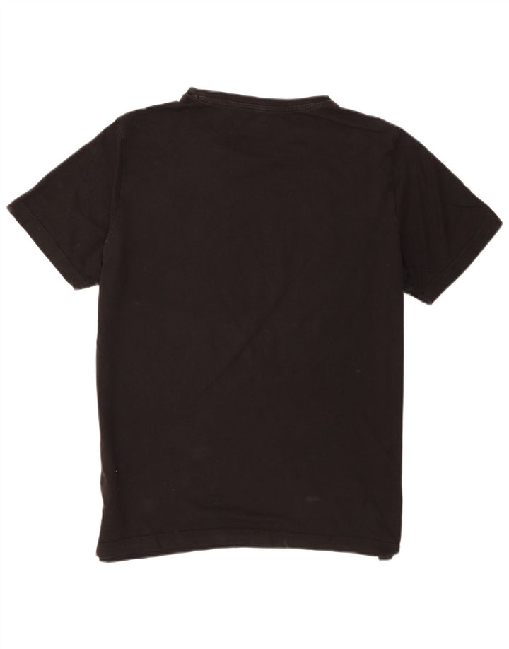 Puma Herren Grafik T-Shirt Top Mittelschwarz Baumwolle