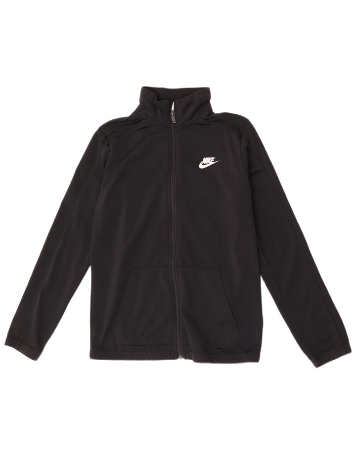 Giacca superiore della tuta da ragazzo Nike 13-14 anni XL poliestere nero