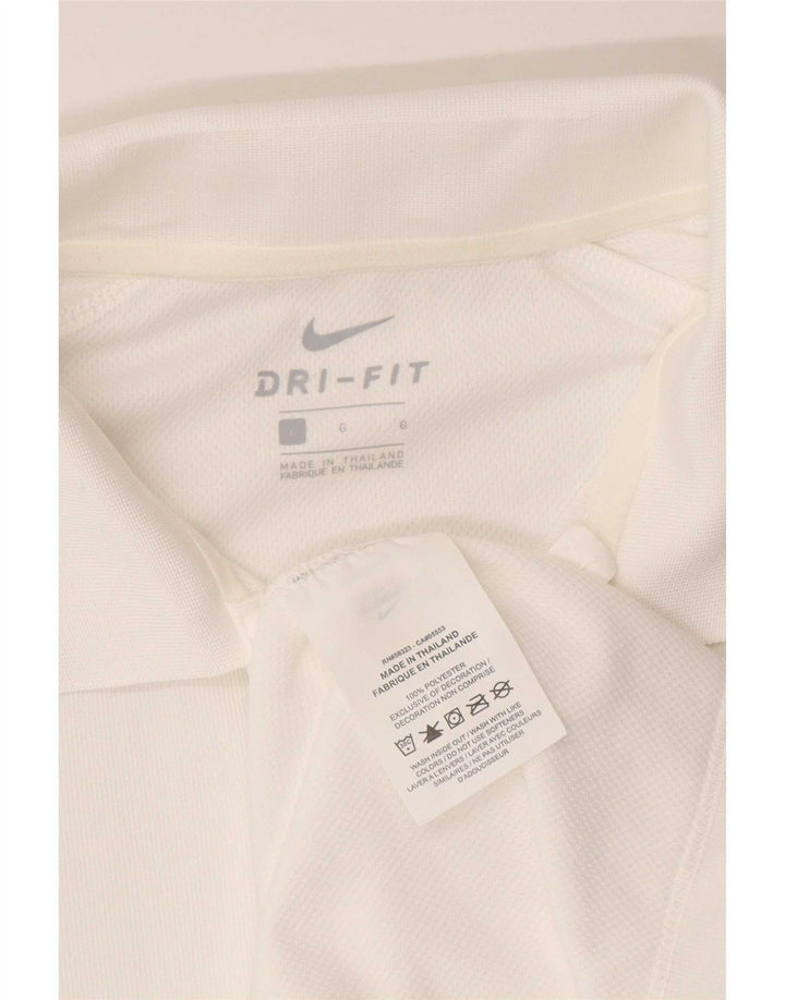 Nike Herre Dri Fit Polo Shirt Stor hvid polyester