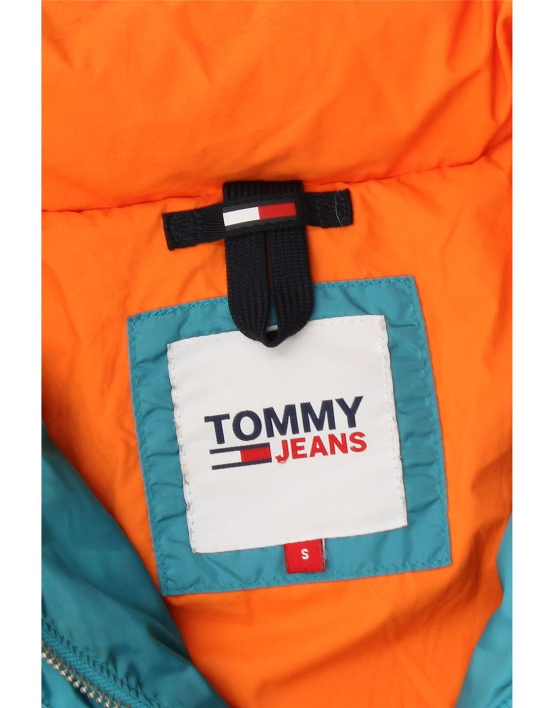 Tommy Hilfiger Veste matelassée surdimensionnée pour femme UK 10 Small Bleu Polyamide