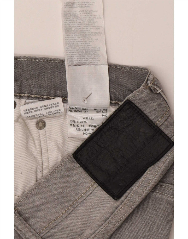 Levi's Mens 511 Slim Jeans W32 L32 Grey Cotton