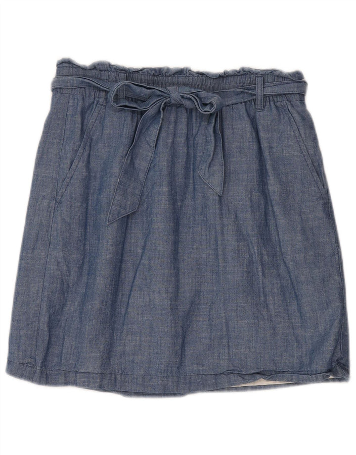 J. Crew Jupe trapèze pour femme Small W30 Bleu Coton