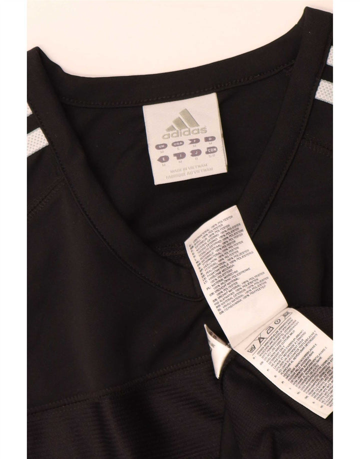 Adidas Mens Climacool T-Shirt Top Medium Black Colourblock Polyester