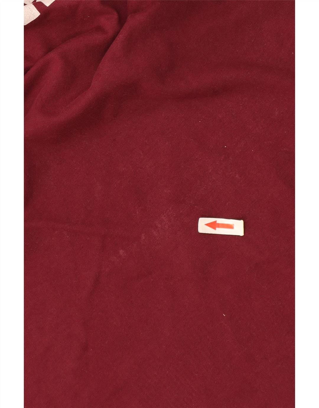 Converse Mens Graphic T-Shirt Top Large Burgundy Cotton