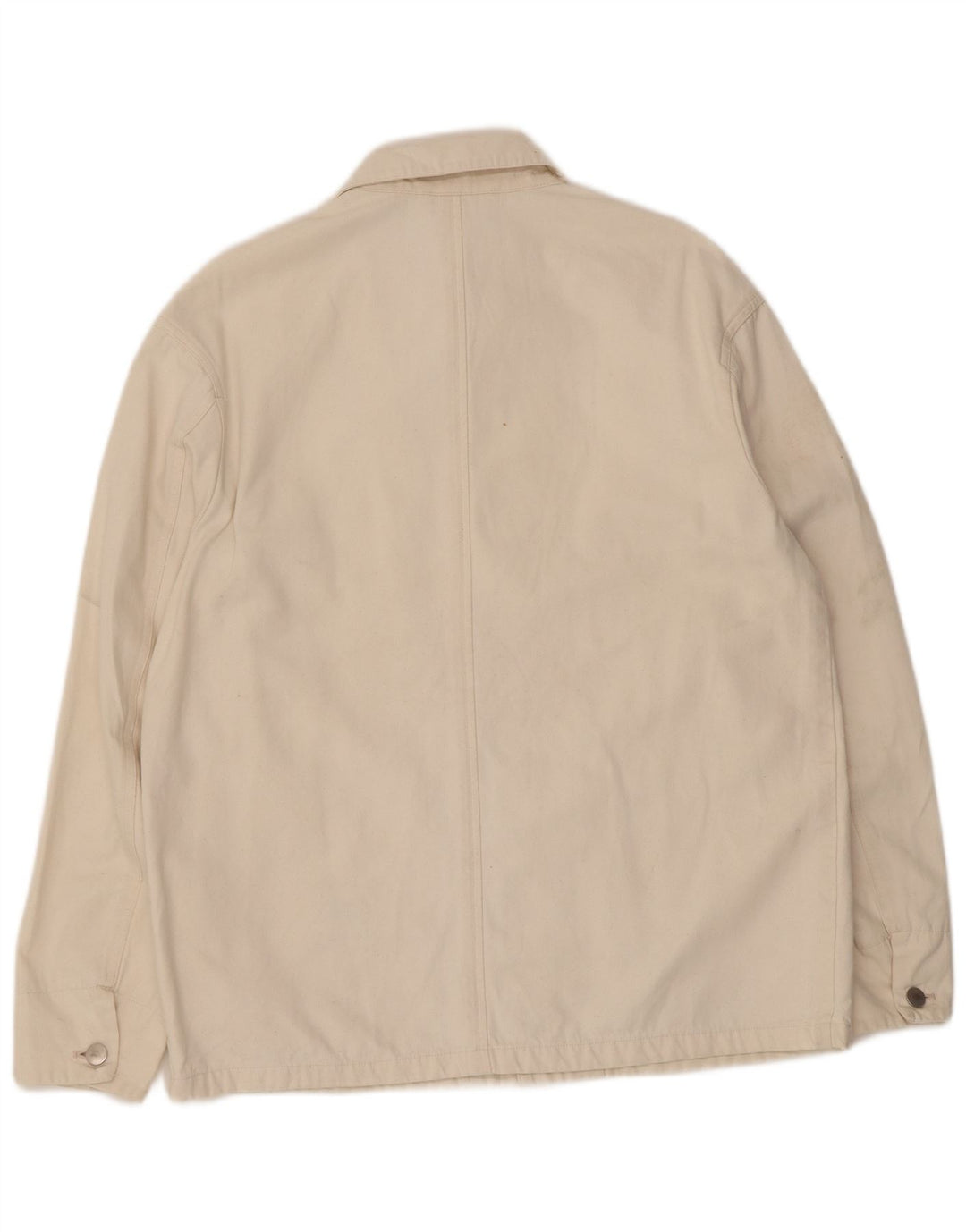 Zara Mens Utility Jacket UK 40 Grande Algodón Beige