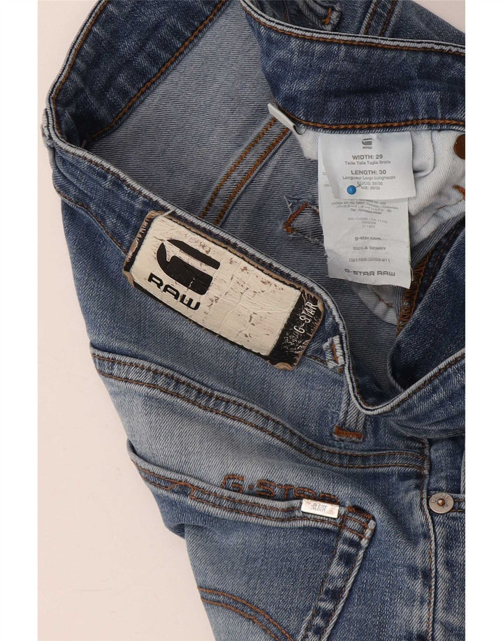 Calça jeans skinny masculina G-Star W29 L30 azul poliéster