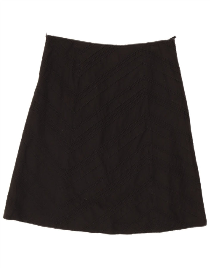Esprit Womens A-Line Skirt UK 10 Small W30 Black Cotton