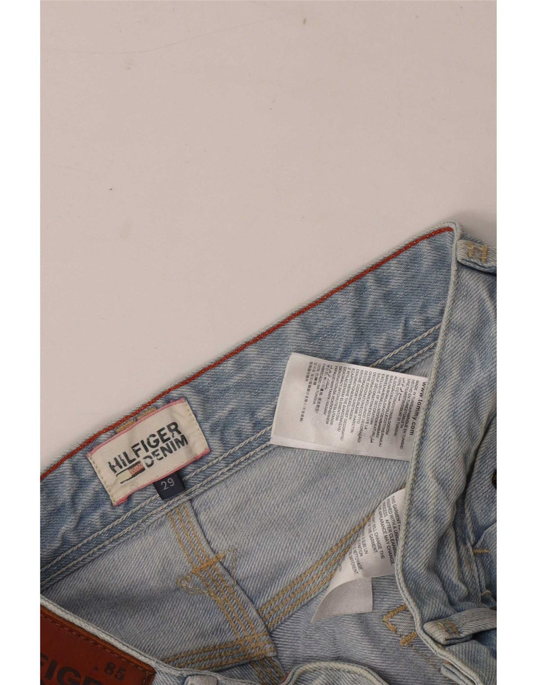 Tommy Hilfiger Herre Regular Denim Shorts W29 Medium Blue Cotton