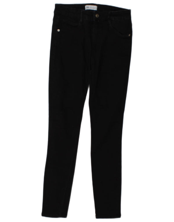 Zara Dame Skinny Jeans EU 38 Small W28 L26 Sort Bomuld