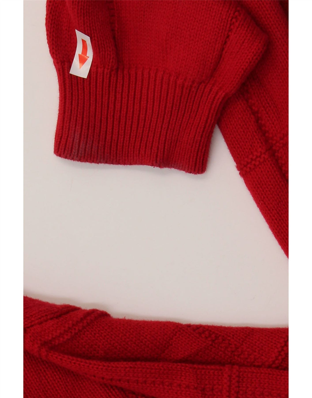 Izod Mens Crew Neck Jumper Sweater XL Red Cotton