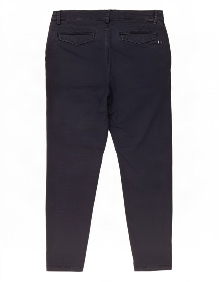 Zara Mens Slim Cropped Trousers EU 40 Medium W31 L26 Navy Blue