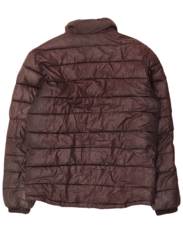 Jack & Jones Mens Padded Jacket UK 40 Large Brown