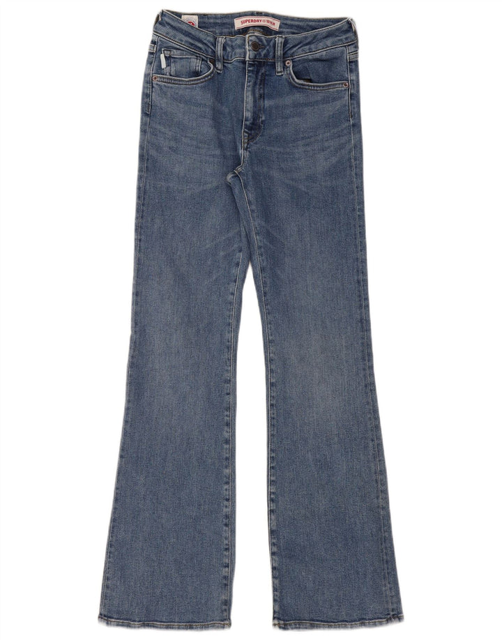 Superdry Womens Bootcut Jeans W28 L31 Blue Cotton