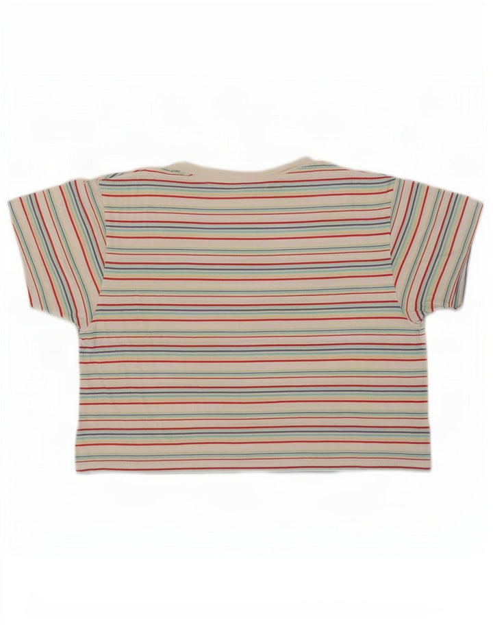 Levi's T-shirt corta da donna Top UK 14 Cotone a righe multicolore medio