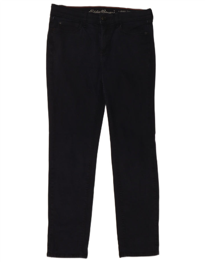 Eddie Bauer Womens Slim Jeans US 6 Medium W30 L29 Navy Blue Cotton