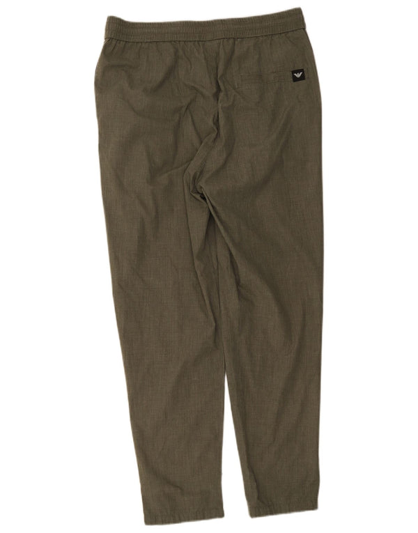 Emporio Armani Pantalon Chino Fuselé Homme IT 48 Medium W32 L28 Kaki