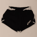 Asics Short de sport pour femme UK 10 Small Noir Colorblock Polyester