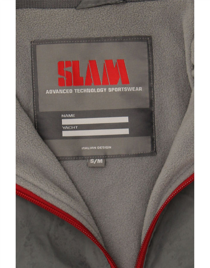 SLAM Chaqueta Bomber para Hombre UK 36 Small Gris Nylon