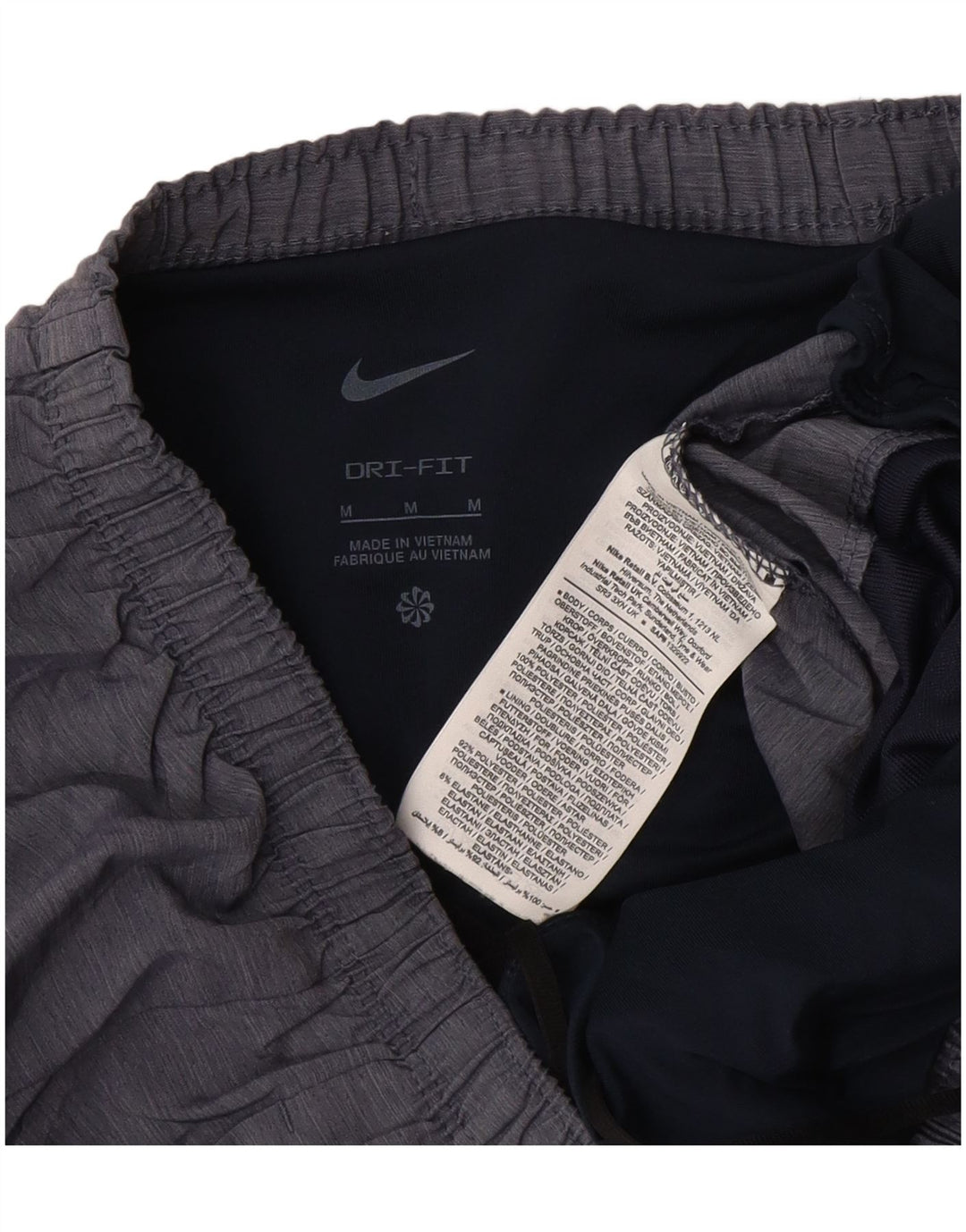 Nike Mens Dri Fit Sport Shorts Medium Grey Colourblock Polyester