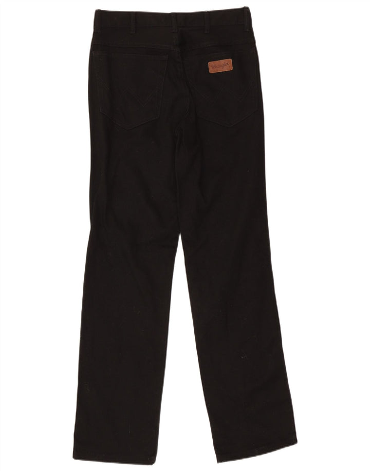 Wrangler Straight Jeans til mænd W30 L31 Sort bomuld