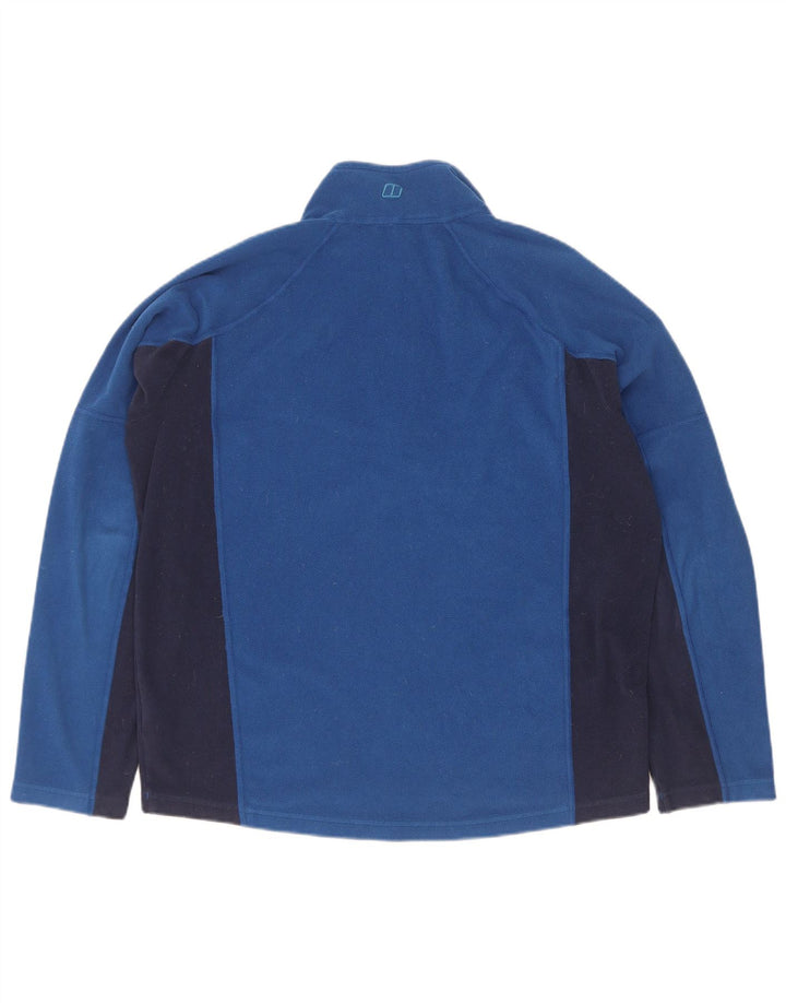 Berghaus Fleece Jumper med lynlås til mænd Medium Blue Colourblock Polyester