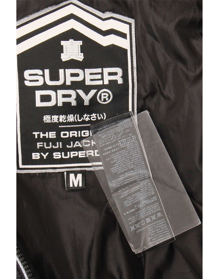 Jaqueta acolchoada masculina Superdry UK 38 médio preto nylon