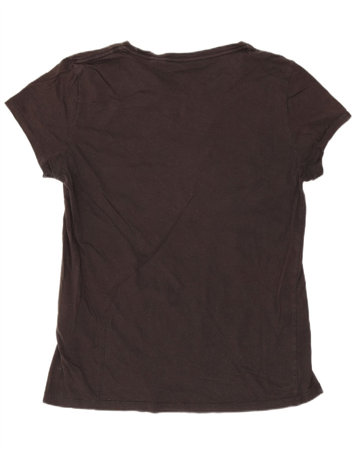 Levi's Womens Graphic T-Shirt Top UK 14 Large Black