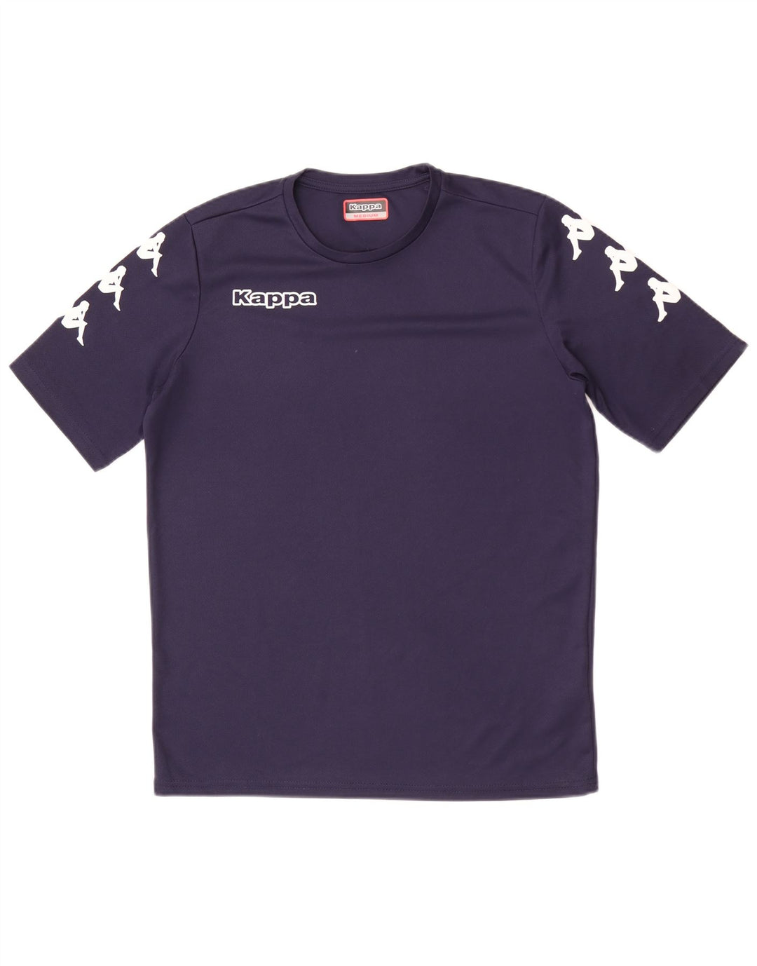 Kappa Mens Graphic T-Shirt Top Medium Navy Blue Polyester