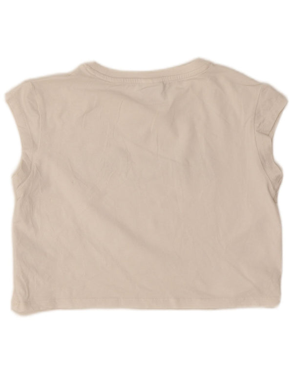 Zara Mädchen-T-Shirt mit Grafik, 11–12 Jahre, weiße Baumwolle