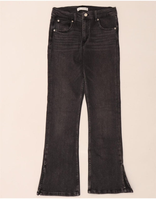 Zara Girls Flared Jeans 13-14 År W26 L29 Grå