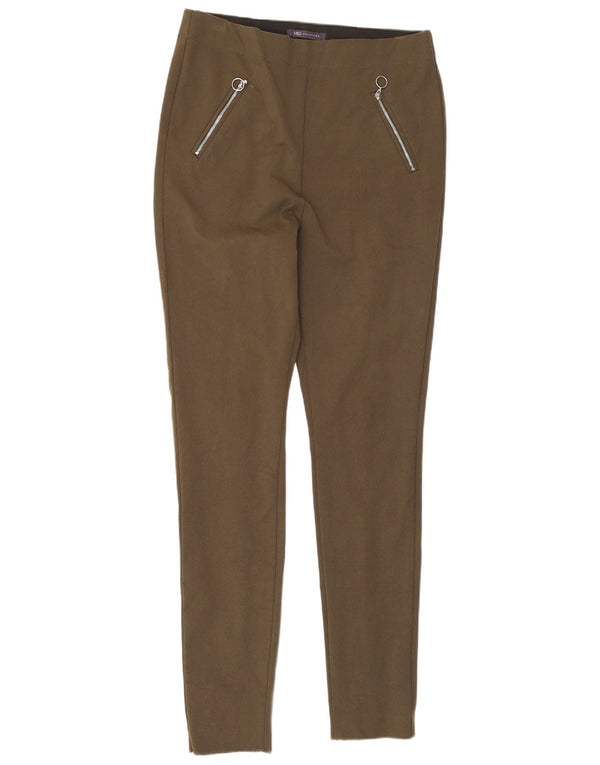 Marks & Spencer Dame Skinny Casual Bukser UK 12 Medium W30 L29 Khaki