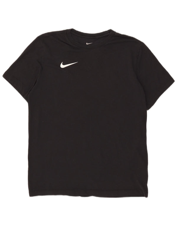 Nike Herre Dri Fit T-shirt Top Medium Sort Bomuld