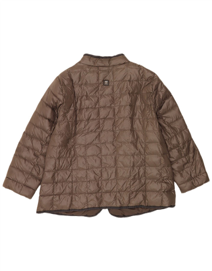 Giacca imbottita da donna Perte by Krizia UK 22 3XL Poliammide marrone