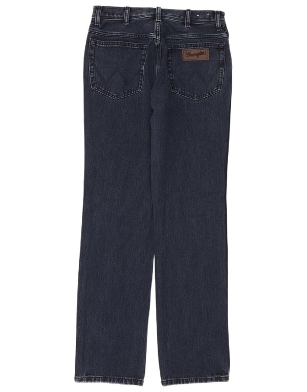 Wrangler Mens Texas Straight Jeans W29 L32 sötétkék pamut