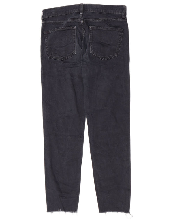 Zara Womens Slim Jeans EU 36 XS W26 L27 Azul marinho algodão manchado